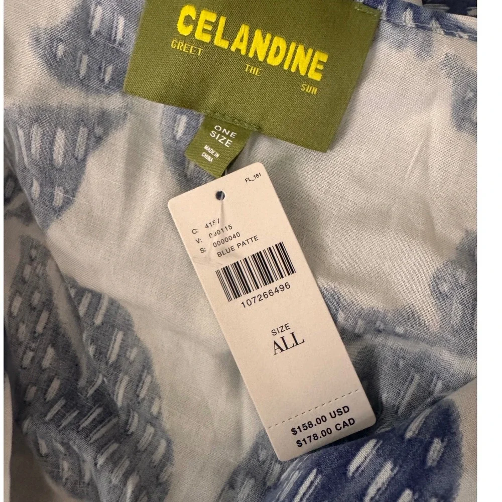 Anthropologie Blue Celandine Kaftan‎ Kimono 107266496